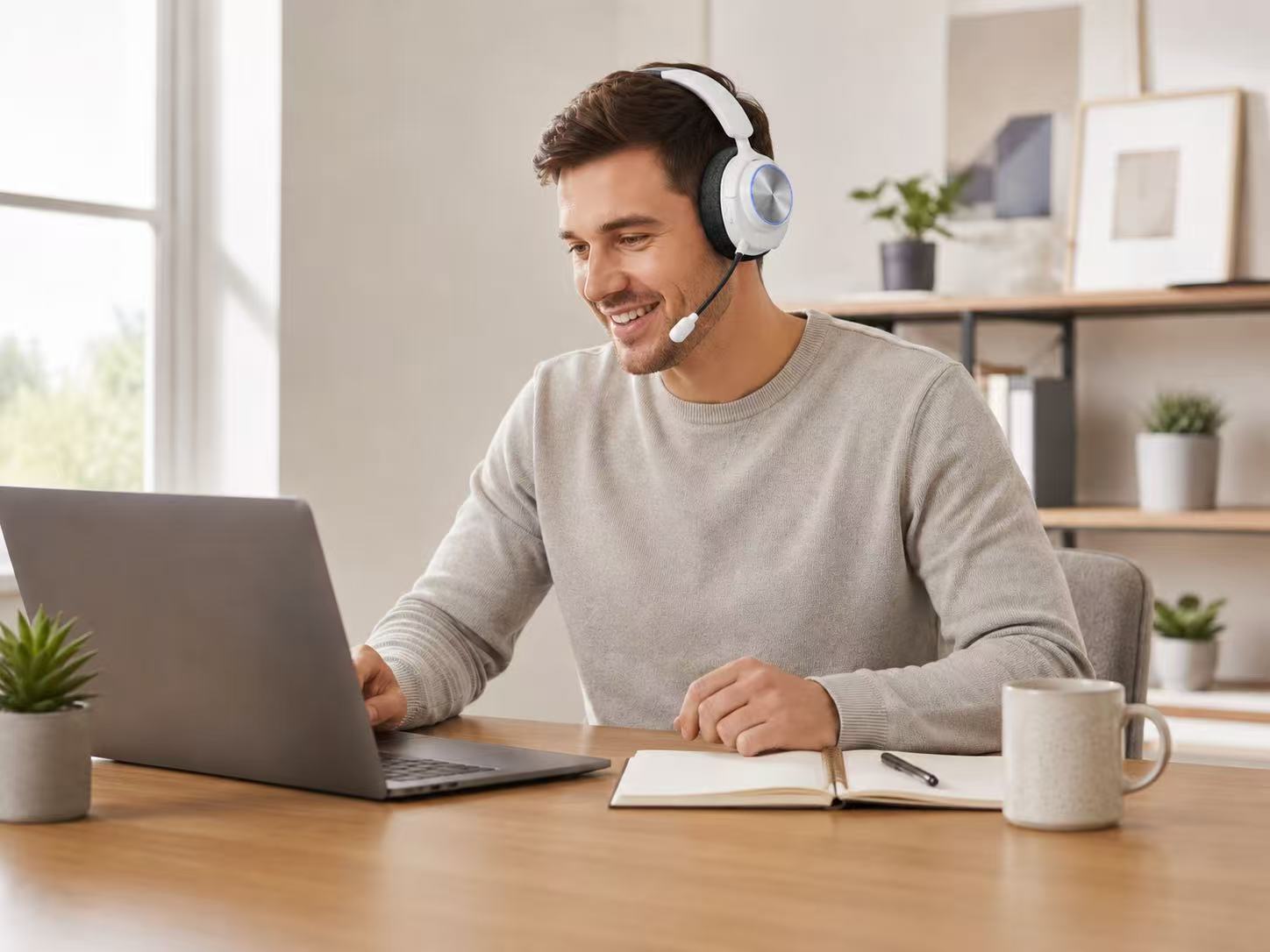 H80 gaming headset in use 2